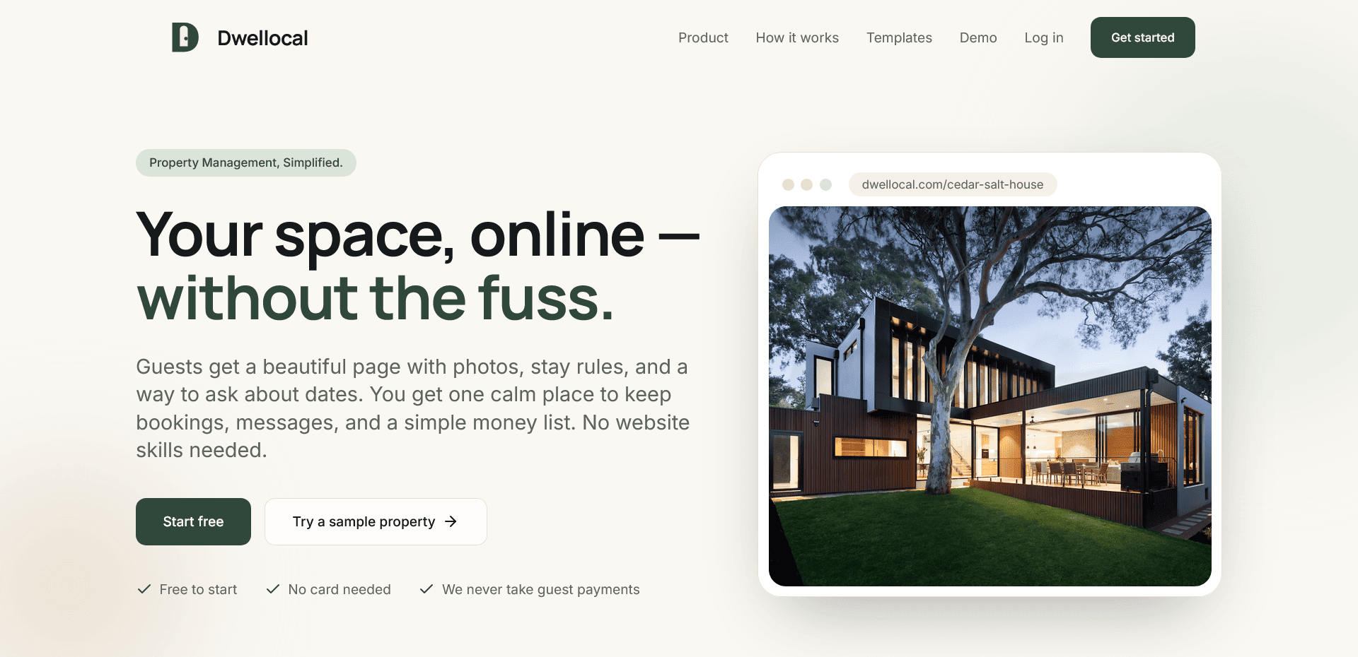 Dwellocal property showcase and management dashboard